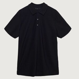 OAK + FORT Ribbed Polo Shirt